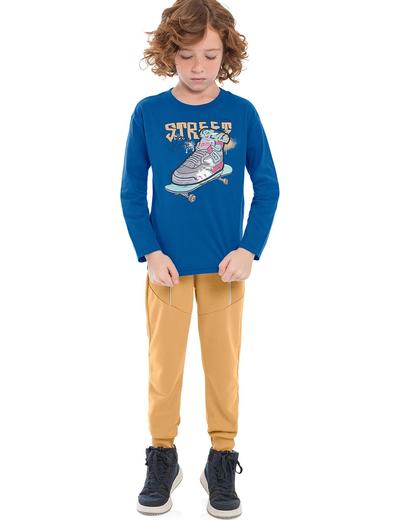 Bawełniana bluzka dla chłopca z nadrukiem