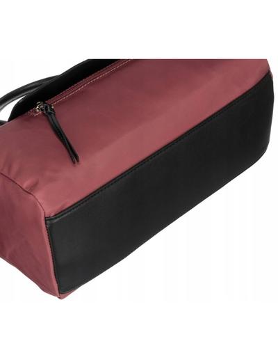 Poręczna, miejska torebka w kształcie bagietki — David Jones różowa