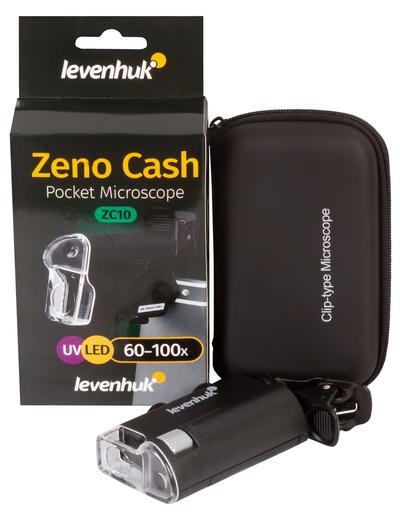 Mikroskop kieszonkowy Levenhuk Zeno Cash ZC10 - czarny
