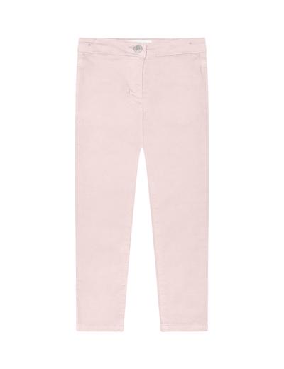 Jasno różowe spodnie dziewczęce z tkaniny