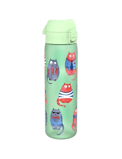 Butelka na wodę BPA Free 0,5l - zielona z kotem