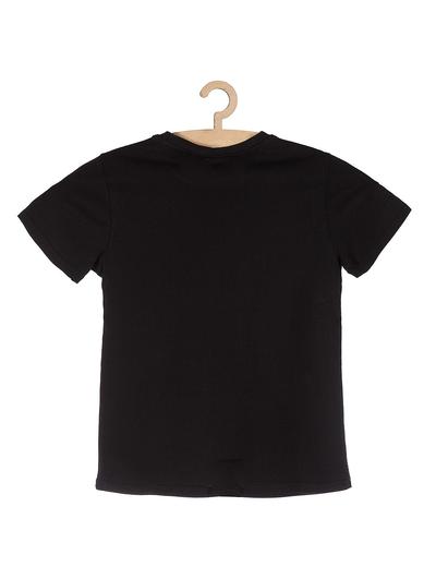 Koszulka chłopięca czarna z nadrukami