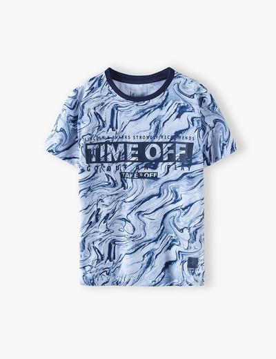 Bawełniany t-shirt chłopięcy Time off