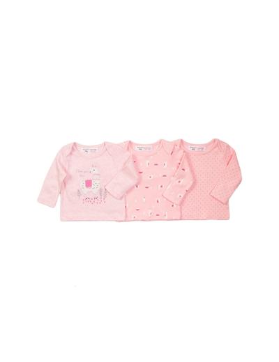Bluzki dla niemowlaka - różowe z długim rękawem