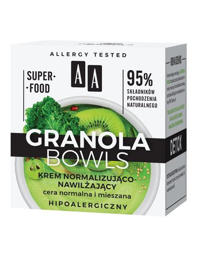 AA Granola Bowls krem normalizująco-nawilżający Detox cera normalna i mieszana 50 ml