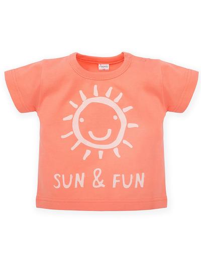 T-Shirt niemowlęcy pomarańczowy
