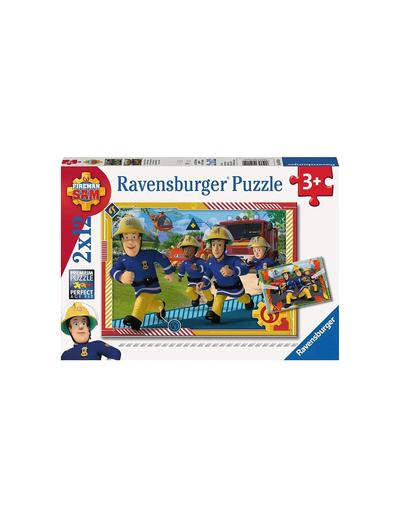 Puzzle dla dzieci 2D: Strażak Sam i jego drużyna - 2x12 elementów 2+