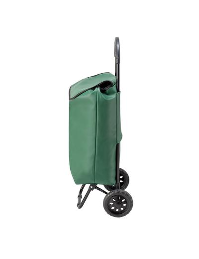 Wózek/torba na zakupy - zielona na kółkach