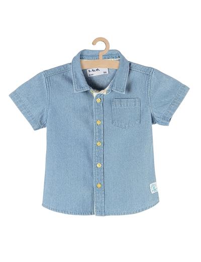 Koszula jeansowa dla niemowlaka- niebieska