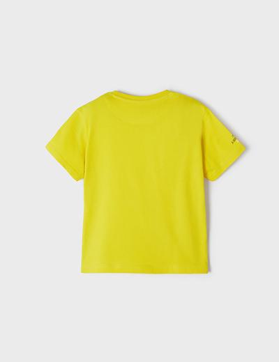 Koszulka chłopięca z krótkim rękawem żółty Mayoral