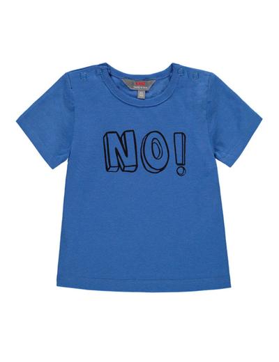 T-shirt niemowlęcy niebieski No niebieski
