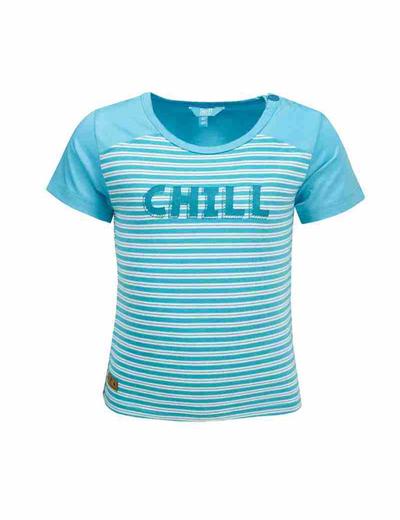T-shirt chłopięcy z krótkim rękawem Chill - niebieski - Lief