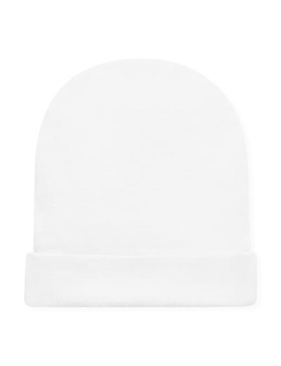 Biała czapka bawełniana dla niemowlaka LOVELY DAY - Pinokio