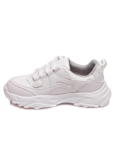 Sportowe buty sznurowane dla dziewczynki Weestep białe