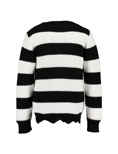 Sweter w biało czarne paski- Lovely