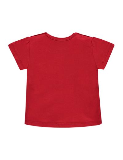 Dziewczęca koszulka z krótkim rękawem czerwona