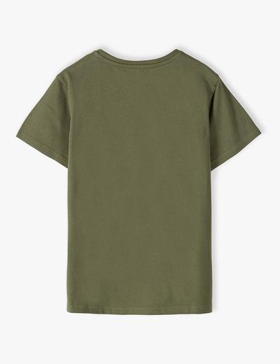 T-shirt chłopięcy khaki- Nature