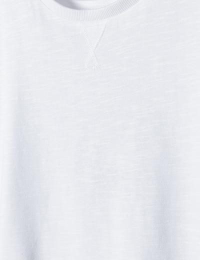 Biały t-shirt bawełniany basic dla niemowlaka