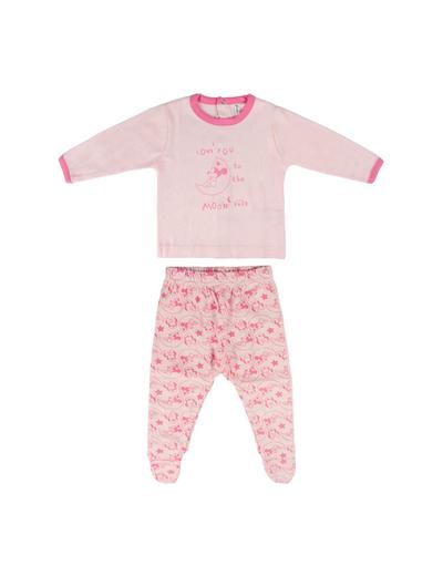 Zestaw niemowlęcy - bawełniana koszulka i spodenki  Minnie - różowy