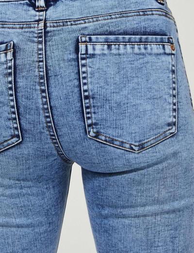 Spodnie jeansy rurki damskie