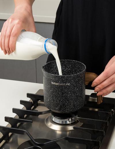 Garnek do mleka NATURE rondel granitowy na mleko 1 L