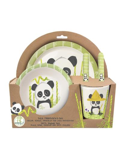 Zestaw śniadaniowy 5 częściowy Panda Bamboo