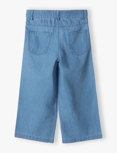 Spodnie jeansowe dla dziewczynki z szeroką nogawką
