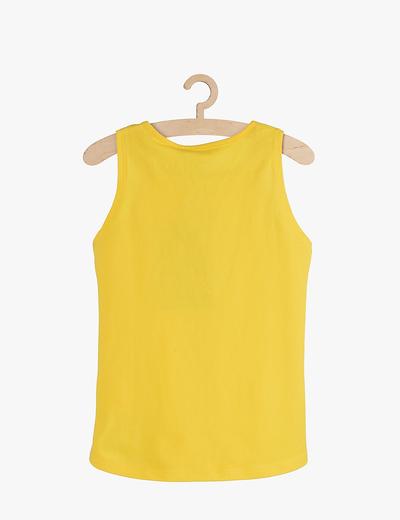 Bluzka dziewczęca na ramiączka żółta-100% bawełna