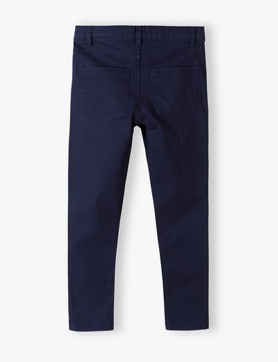 Granatowe eleganckie spodnie dla chłopca - slim - Lincoln&Sharks
