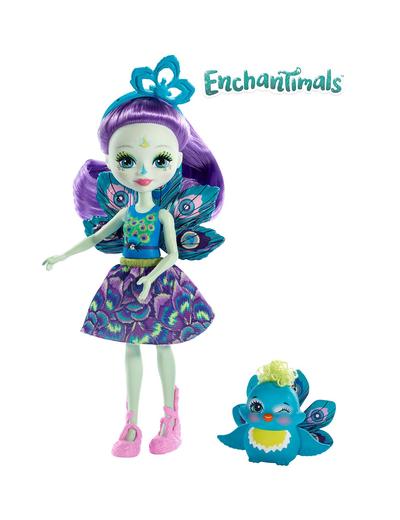 Enchantimals Lalka Patter Peacock + paw Flap figurka 4+