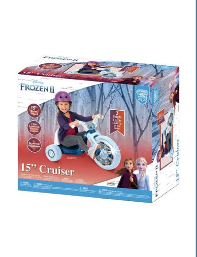 Rowerek 3-kołowy 15" ze światłami Frozen II