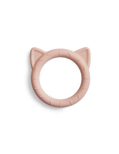 Mushie - Gryzak silikonowy bransoletka CAT Blush - różowy