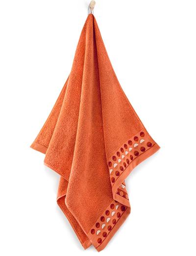 Ręcznik z bawełny egipskiej Zen - pomarańczowy 70x140cm