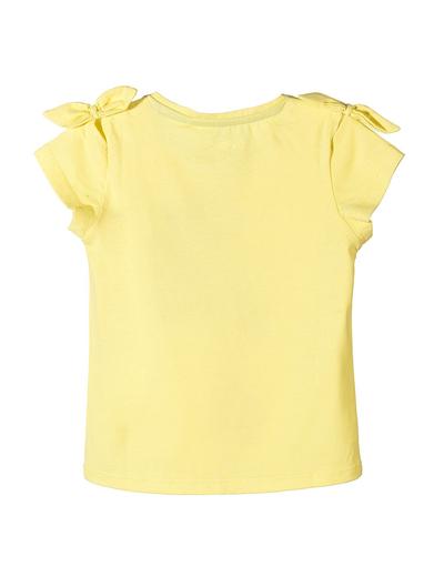 Koszulka dla dziewczynki żółta z papugą