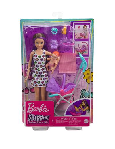 Barbie Opiekunka Lalka Skipper - wózek i bobas