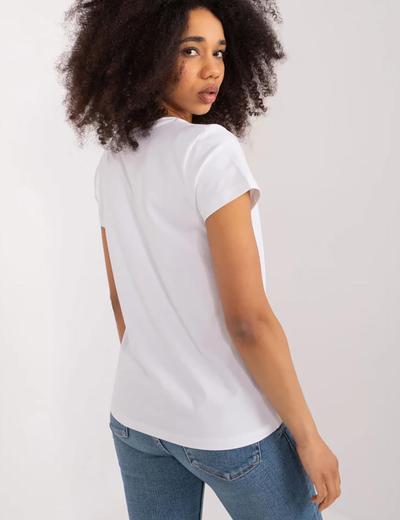 Damski T-Shirt Z Nadrukiem biały