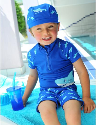 Strój kąpielowy dla chłopca z filtrem UV-rekin
