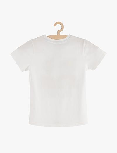 T-shirt chłopięcy bawełniany biały -Followers