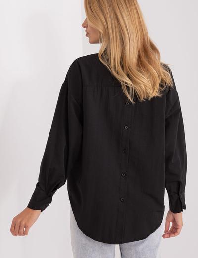 Asymetryczna koszula oversize czarna