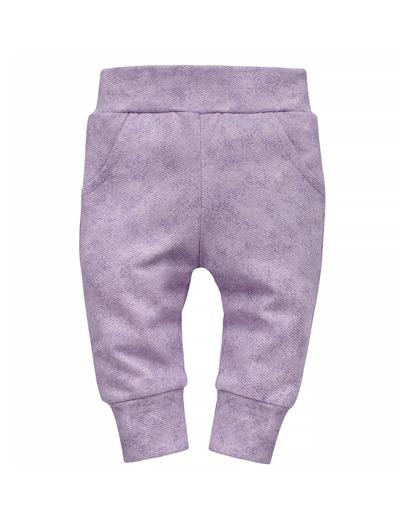 Spodnie dresowe niemowlęce fioletowe