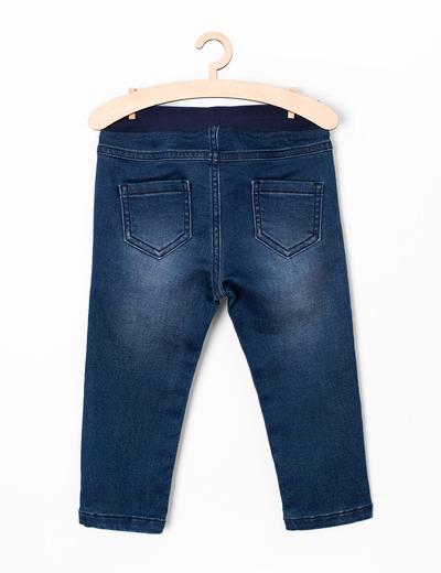 Jeansowe spodnie niemowlęce- niebieskie