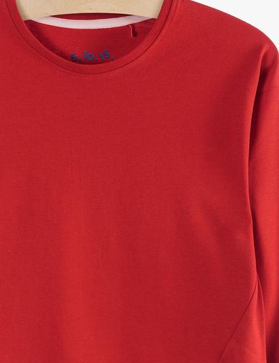Cienka bluza dresowa dla dziewczynki - czerwona
