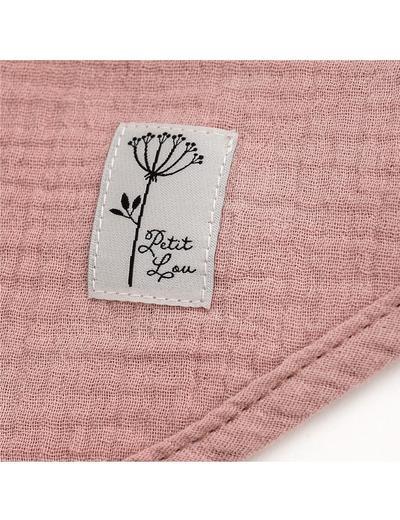 Chustka różowa muślin Petit Lou 100% bawełna