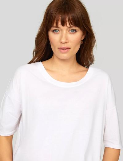 T-shirt damski z krótkim rękawem - biały