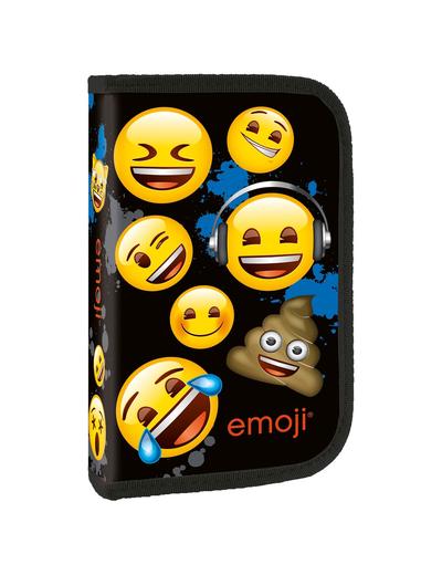 Piórnik Jednokomorowy bez wyposażenia  Emoji - czarny