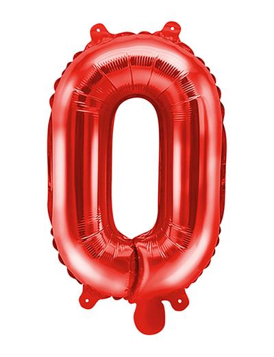 Balon foliowy Litera ''O'' 35cm czerwony