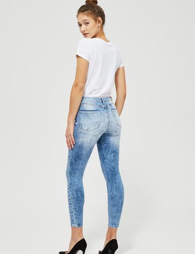 Spodnie damskie  jeansowe typu rurki- niebieskie