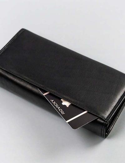 Duży, skórzany portfel unisex na zatrzask - 4U Cavaldi