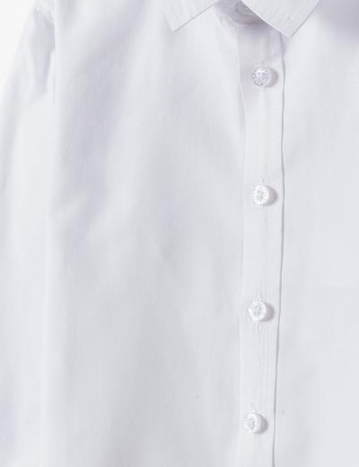 Elegancka biała koszula chłopięca z długim rękawem