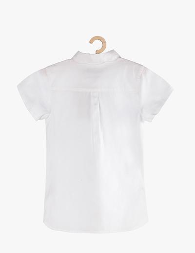 Koszula dziewczęca rozpinana biała -krótki rękaw